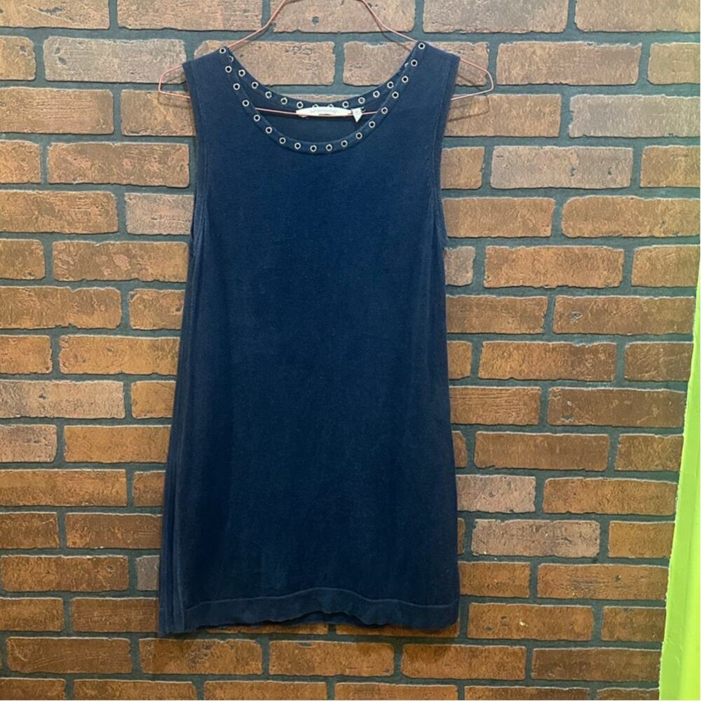 Soft Surroundings Navy Lyocell Linen Tunic - XS